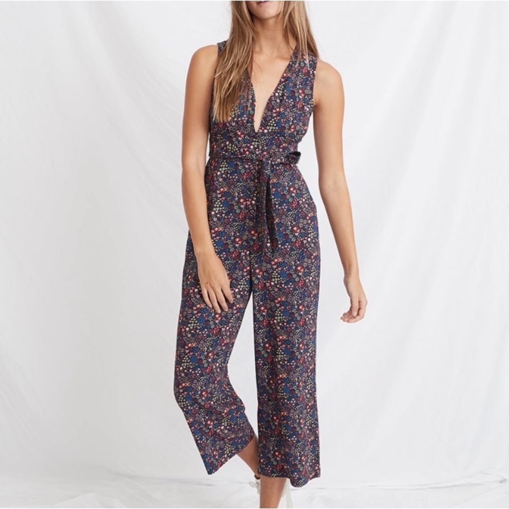 Marine layer floral jumpsuit.